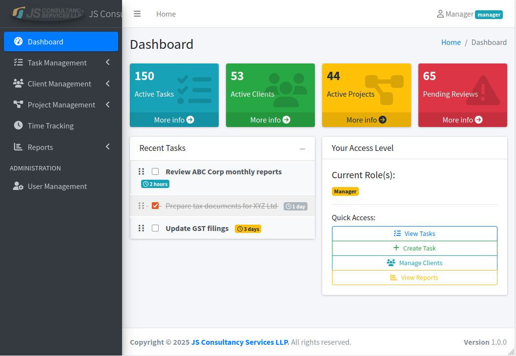 Task Manager Dashboard